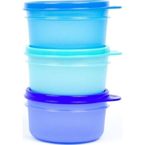 Tupperware 3 '-Piece Candy Containers Healthy Convenient Practical Plastic Solid Cap