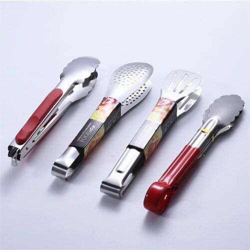 Kitchen Accessories Barbecue Salad Food Clip BBQ Tongs Stainless Steel Kitchen Tools Multifunction Grill Tools Kitchen Gadgets