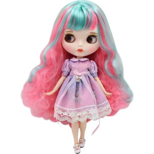 ICY DBS Blyth doll nude joint body with white skin colorful hair and matte face BL2369/313/4268