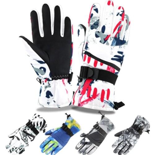 Best selling gloves warm and velvet winter outdoor riding sports waterproof non-slip mountaineering skiing touch screen gloves f