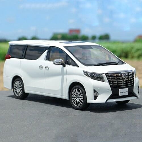 Diecast 1:18 Toyota Alpha Alloy Full Drive Car Model Metal Vehicle Static Collection Boy Toy Souvenir Display Gifts Decoration