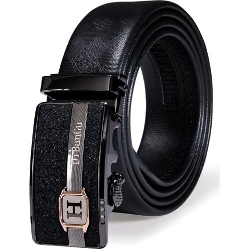 Mens Belts Automatic Buckle Cowskin Genuine Leather Fashion Metal Formal Black Gold Strap Belt for Man Designer 3.5cm Width