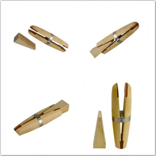 New High Quality Wood Ring Clamp Jewelers Holder Jewelry Making Benchwork Professional wood tweezers Hand Jewelry Tools