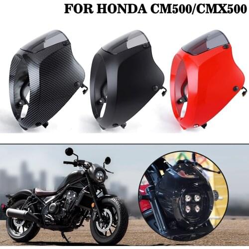 Motorcycle Headlight Fairing Windshield for Honda Rebel CMX 300 500 CMX300 CMX500 2020-2021 Headlight Fairing Cowl Cover