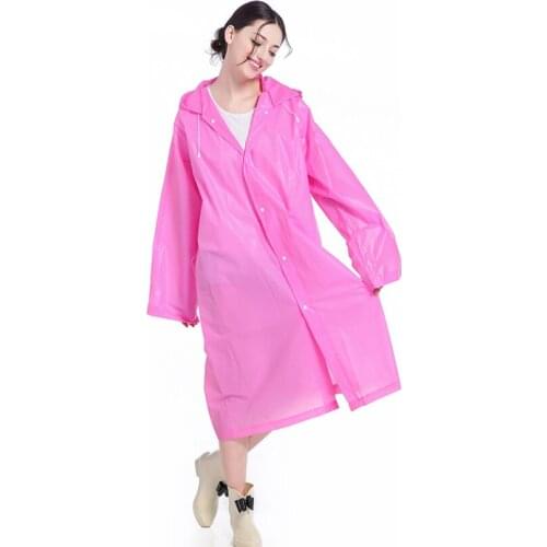 Non Disposable Adult Raincoat EVA Light Fashionable Poncho