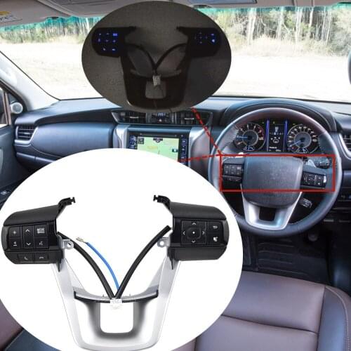 Steering Wheel Volume Sound Button Switch 84250-0K320 84250-0K320-C1 Fit for Toyota Hilux Revo Rocco Fortuner 2015-2020