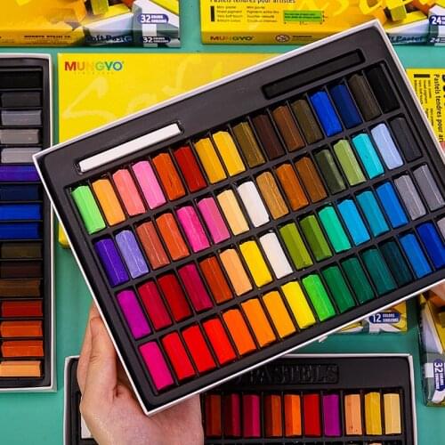 32/48/60 Colors Easy Use Drawing Line Stick Toner Portable Smooth Hair Dye Soft Short Pastel Painting Chalk Set