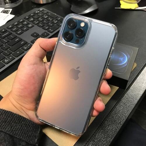 Shockproof Silicone Clear Phone Case For iPhone 13 12 11 Pro Max Mini X XS XR 7 8 Plus SE 2020 Luxury Transparent Soft TPU Cover