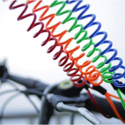 1Pc 1.2M Bike Spring Cable Lock Anti-Theft Rope Disc Lock Bicycle Security Reminder Motorcycle Theft Protection