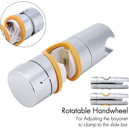 1Pcs ABS Adjustable Shower Head Holder Riser Rail Bracket Slider Chrome Shower Head Bracket Bathroom Accessories