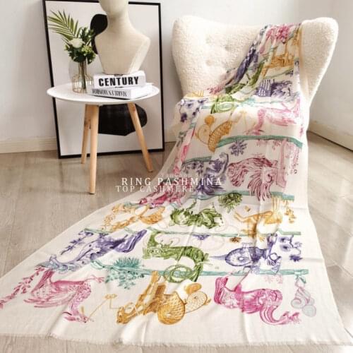 Extra Large Winter Scarf For Women Designer Cashemere Scarves Pashmina Shawl Winter Foulard Hiver Femme Cachemire 200 100cm