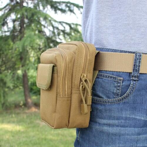 Tactical Waist Bag Military Outdoor Waist Pack Molle Webbing Sport Pouch Waist Pack Running Pouch Travel Camping Pocket Bags