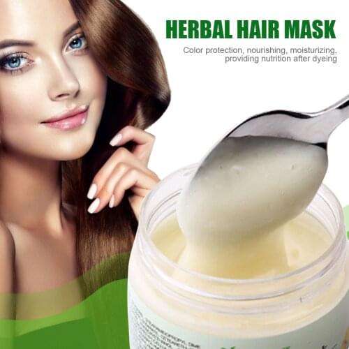 Herbal Hair Mask Nourishing Moisturizing Nutrition Providing Hair Care Hair Mask Bouncy Keratin Hair Repair Damaged Dry Hair