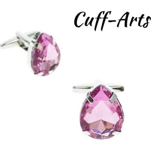 Cufflinks Acrylic NOT Rhinestone Cufflinks 2018 New Arrive Pink Jewelry Cuff Links Gifts Party For Male C20139