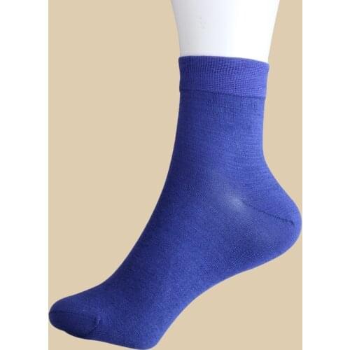 80% Real Silk Women Socks Candy Color Fit Foot Size 22-24cm 17% Cotton 3% Spandex Candy Colors Min 5 Pieces