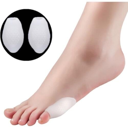 1 Pair Silicone Little Toe Hallux Valgus Corrector Gel Bunions Toe Separator Finger Toes Straightener Feet Care Protector Tools