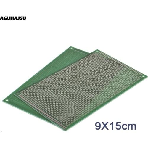1PCS 9x15 cm PROTOTYPE PCB 2 layer 9*15CM panel Universal Board double side 2.54MM Green