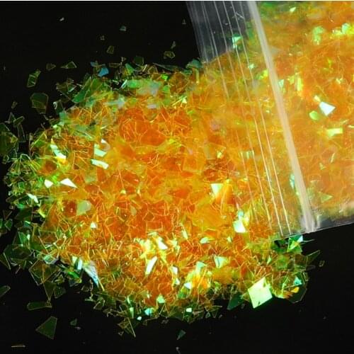 10g Aurora Candy Nail Glitter Flake Irregular Shell Sparkly Sequin 3D Nail Art Paillette DIY for Gel Polish Manicure Decorations