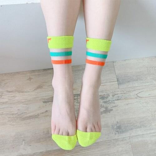 4 Pairs Lot Kid Summer Long Socks Children Toddler Girl Boys Funny Mesh Cute Cotton Invisible Transparent Sock Baby Accessories