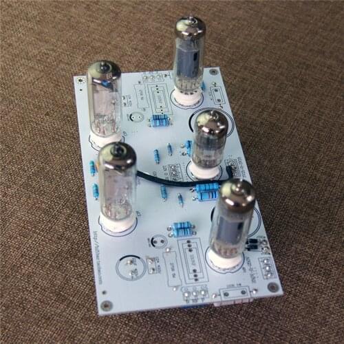 6N2/6N1+6P1 3W*2 HIFI Vacuum Tube Amp Power Amplifier PCB 6E2 Level Indicator Bare Board without Any Electronic Components