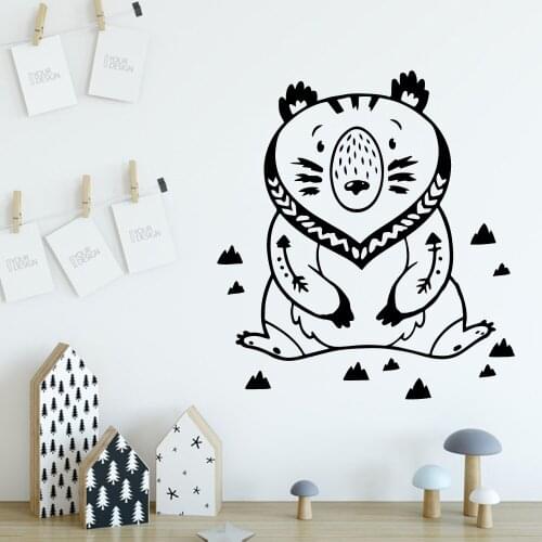 Large lovely lion Home Decor Modern Acrylic Decoration Decor Living Room Bedroom Removable Wall Stickers Waterproof Wallpaper