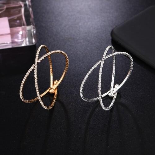 Top Quality X shape Cross Filled with Zirconia Bracelet for Women Newest Design Micro Paved CZ Bracelets Jewelry Gifts Wholesale