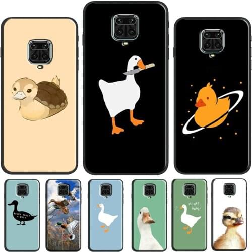 Cute Cartoon Duck Phone Case For Redmi Note 10 Pro 9S 8T Note 8 Note 9 Pro Cover For Redmi 9T 9 9C 7A 8A 9A
