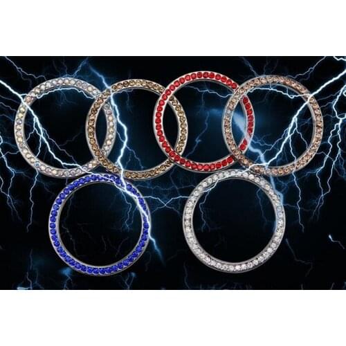 For H/onda v/ezel O/dyssey F/it A/ccord Ignition Key Ring diamond Car Engine switch button cover