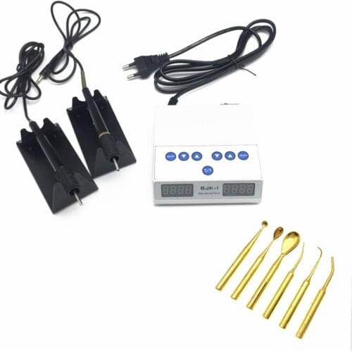 Double Pen Dental Lab Electric Thin Waxer Carving knife Machine with 6 Wax Tip Pot for jewelry tools