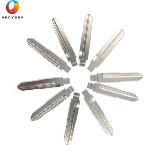 HKCYSEA 10 pcs/lot Metal Blank Uncut Flip KD VVDI Remote Key Blade Type #51 for Chery A5 A3 Tiggo