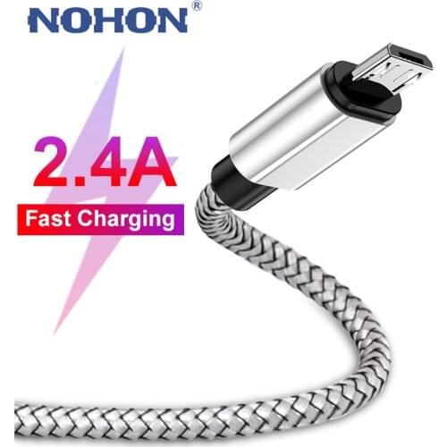 1M Micro USB 2.4A Fast Charge Data Cable for Samsung S6 S7 Edge Xiaomi Note 4 5 Pro LG Tablet Android Mobile Phone Charging Cord