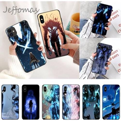Korean cartoon solo leveling Phone Case for iPhone 11 12 mini pro XS MAX 8 7 6 6S Plus X 5S SE 2020 XR
