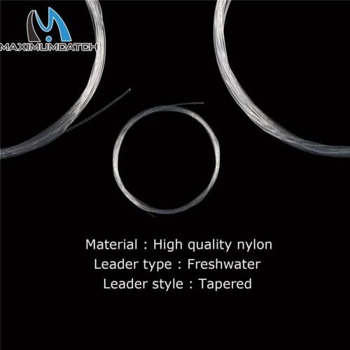 Maximumcatch 5 Pieces 7.5ft-15ft Leader Line Top Quality Fly Fishing Line 0x-7x Tapered Leader Clear Color Fishing Line