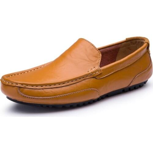 Mens Loafers Warm Winter Mens Shoes Real Leather Casual Shoes Flats Formal Dress Slip on Men Loafers Breathable Male Footwear