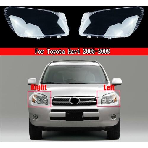 Front Lamp Shade Headlight Mask Headlamp Plastic Shell Lampshade Cover Lens Glass Replacement For Toyota Rav4 2005 2006 2007