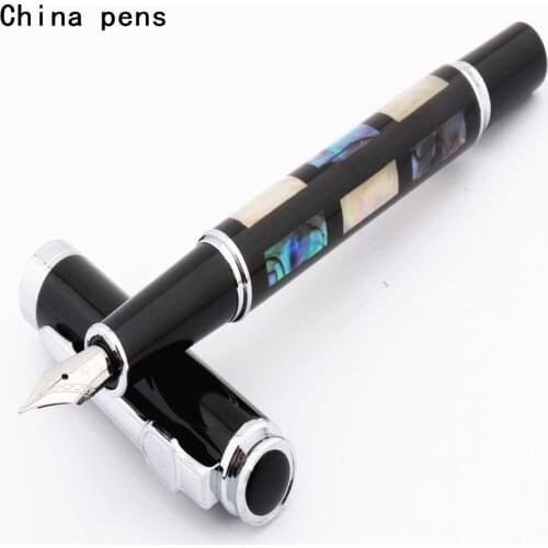 Jinhao Black Shell carving Business office fountain pen New