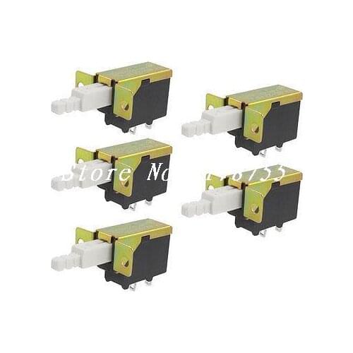 Self-locking On Off Spring Type Push Button Switch SPST AC 250V 8A/128A