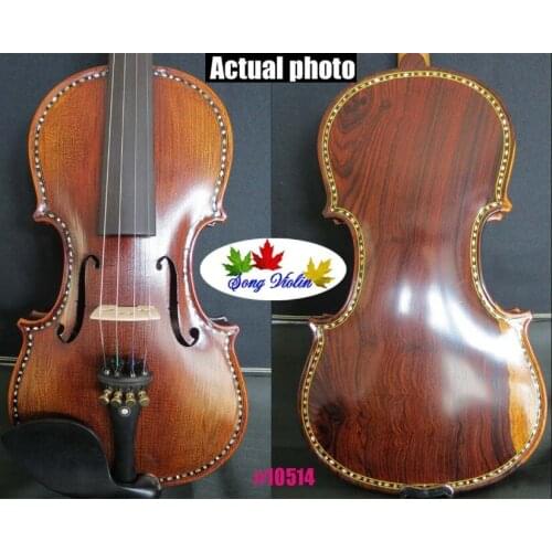 SONG Brand concert rosewood (Mexico cocobolo) back 4/4 violin 10514