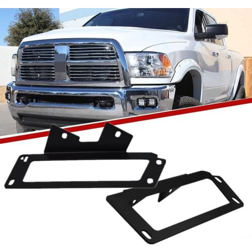 Front Fog Lights Hidden Bumper Led Work Lights Mounting Brackets For Dodge Ram 2500 3500 2010-2015 Dodge Ram 1500 2009-2012