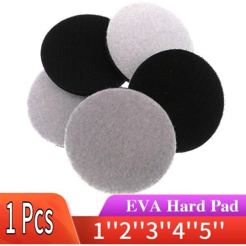 2 Pcs 1-5 Inch EVA Hard Sponge Interface Pad for Sander Backing Pad Polishing Grinding Power Tool Accessories - Hook and Loop