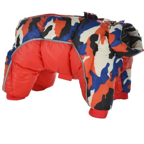 Winter Dog Coat Jacket Reflective Warm Outfit For Small Pet Dogs Jumpsuit Waterproof Puppy Clothes Teddy Bear Clothing Chihuahua