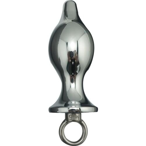 28*77mm small size pull ring Crystal Metal Anal plug Booty Silver Stainless steel Jewelry butt plug Sex toys Product