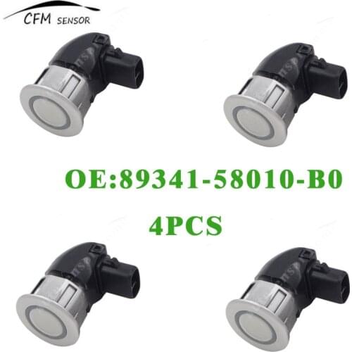 4pcs New 89341-58010-B0 PDC Ultrasonic Backup Aid Parking Sensor Fits For Toyota Alphard