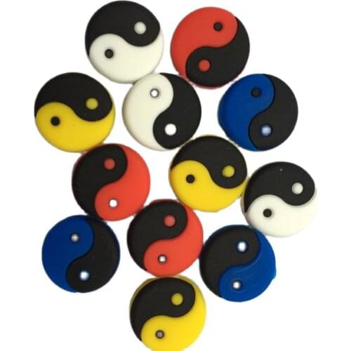 50 Pcs Taiji 4 colors Tennis Racket Damper Shock Absorber Tenis Racquet Vibration Dampeners to reduce tennis raqueta Shock