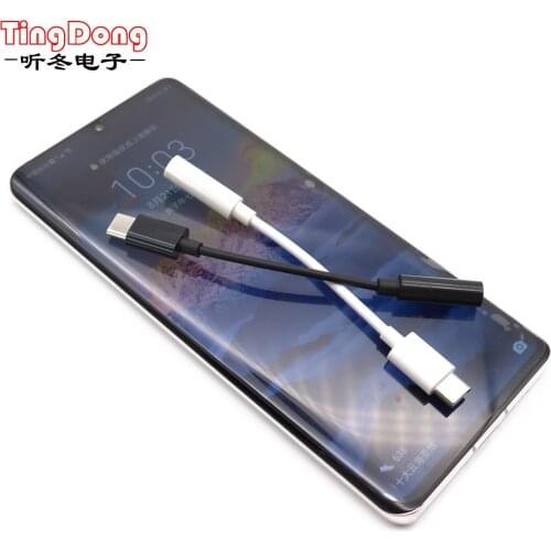 Type-C to 3.5mm AUX Headphones Adapter For Huawei mate 20 P30 pro for Xiaomi Mi 8 9 SE Type C To 3.5 Jack Earphone Audio cable