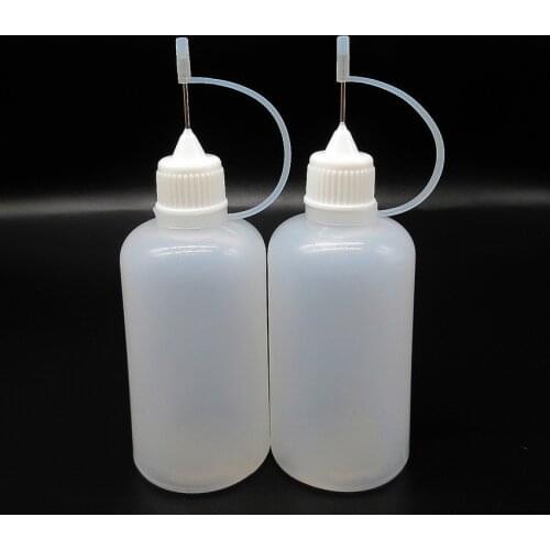 Ink bottle,stamp oil container 50ml plastic pe squeezable bottle with needle nozzle,dropper bottle 10pcs/lot