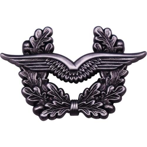 German Eagle and Oak Leaf Enamel Pins WW2 Medal Brooches Metal Punk Metal Badge Pin Backpack Accessories Jewelry 2021