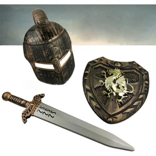 Simulation Can Wear Roman Weapon Suit Cosplay Perform Prop Kids Show Weapons Role Playing Stage Props Outdoor Toys For Children