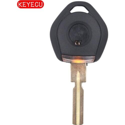 Keyecu 2PCS New Uncut HU58 Led Light Virgin Transponder Chip ID44 Ignition Car Key for 1994-2005