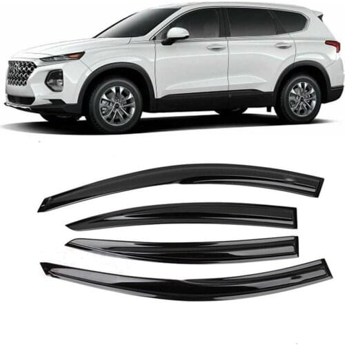 For Hyundai Santa Fe SantaFe 2019 2020 2021+ Car Window Visor Wind Rain Sun Smoke Guard Deflector Vent Shade Shelter Protector